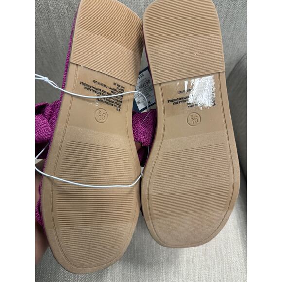 NWT Ladies Universal Thread Pink Meg Knotted Slide Sandals - Size 9.5 - Picture 4 of 4